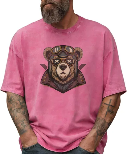Vista 10 de domirica Camisetas gráficas para hombre, 100 % algodón lavado, manga corta, cuello redondo, Y2K, tallas grandes y altas, camisetas de verano 2026