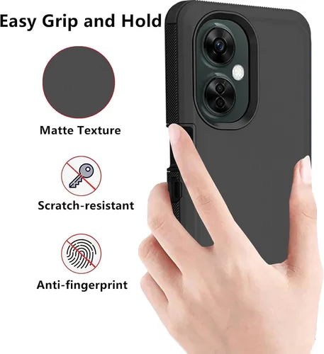 Vista 5 de Funda protectora resistente para Oneplus Nord N30 5G, resistente a prueba de golpes, a prueba de polvo, 3 en 1, para Oneplus Nord N30/CE 3 Lite 5G