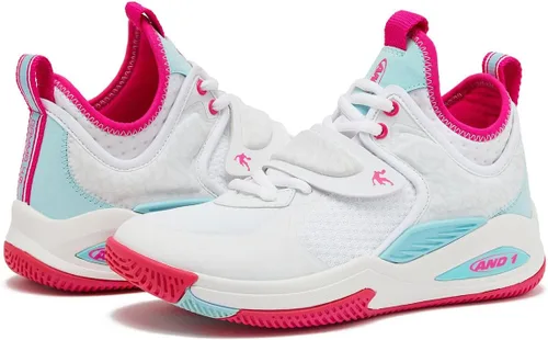 Vista 6 de AND1 Zapatos de baloncesto para niños y niñas, tenis de baloncesto geniales para niños, talla 11 a niño grande 7, tenis de caña media o alta