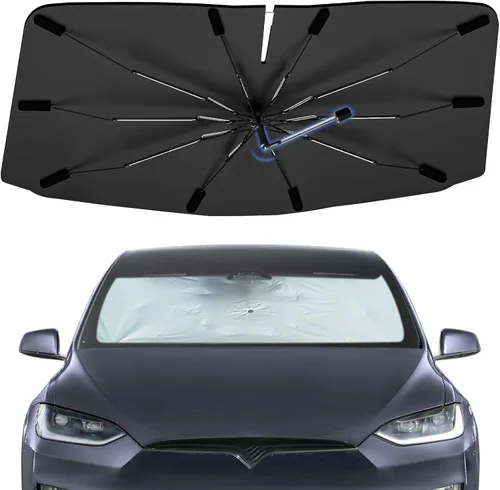 Vista 28 de Sombrilla Parasol para Parabrisas para Mazda 3 2014-2026, Parasol Plegable para Coche para Ventana Delantera, Visera Protectora Solar Altamente
