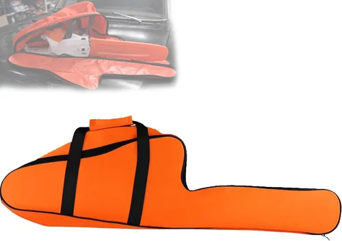 Vista 7 de Poweka Bolsa para Motosierra Estuche de Transporte Soporte de Protección Portátil Compatible con Stihl Husqvarna Bolsa de Almacenamiento para Negro