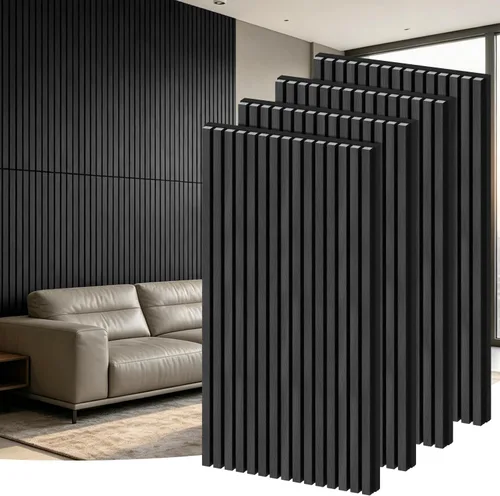 Vista 20 de RITOLLO Paneles de madera para pared de 4.92 x 7.68 pulgadas, paneles acústicos para decoración de pared interior, panel de pared de listones