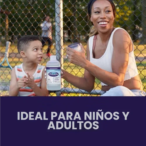 Vista 5 de Pedialyte Solución de electrolitos, botella de 33.8 onzas líquidas, sin sabor