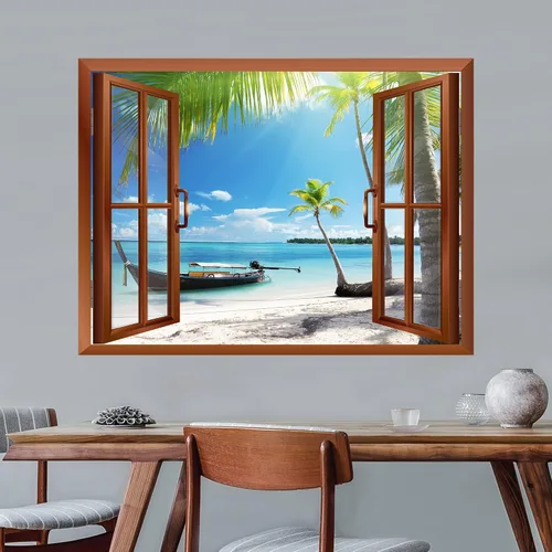 Vista 31 de wall26 Mural de pared extraíble de playa y mar tropical, 24 x 32 pulgadas