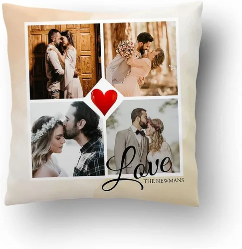 Vista 32 de Almohada fotográfica personalizada. Personalizada con imágenes para cumpleaños, aniversario y Navidad. (inserto + funda)