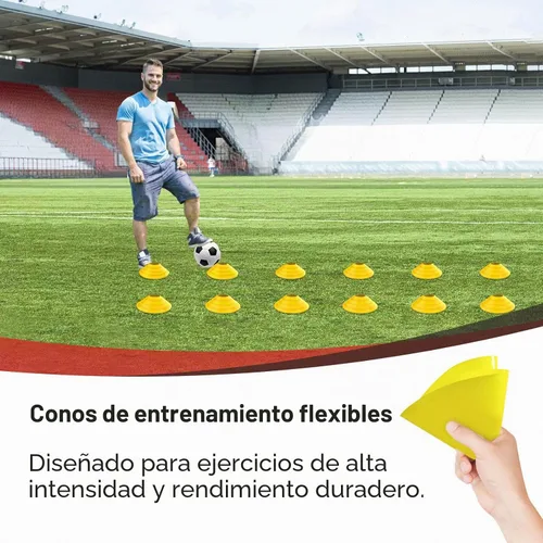 Vista 3 de 12x6 FT Soccer Goal, Portable Backyard Net with Carry Bag & Cones