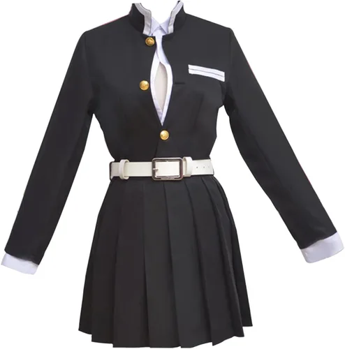 Vista 4 de Demon Slayer - Conjunto de cosplay de anime para cosplay disfraz de kimono para adultos niños y pelucas una variedad de estilos para elegir