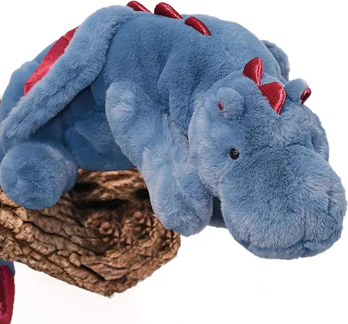 Vista 9 de YOUBLEK Animales de peluche con peso de 27.5 pulgadas, 2 libras, lindo dragón de peluche, juguete de dinosaurio con peso para niños y adultos