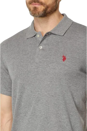 Vista 3 de U.S. Polo Assn. Camisa entretejida de color sólido para hombre