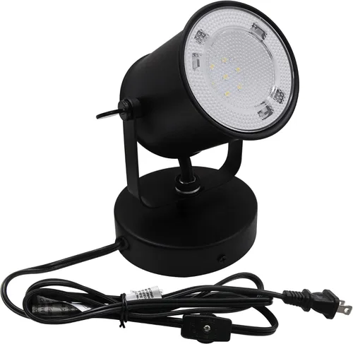 Vista 10 de Lámpara de escritorio LED con clip, con interruptor, cuello de cisne flexible de 19.25 pulgadas 4.5W 260LM, 4000K blanco frío, cable de 65