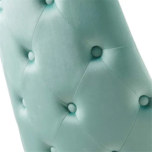 Vista 6 de Modway EEI-3907-MIN Adorn - Silla auxiliar de comedor de terciopelo copetudo, color menta