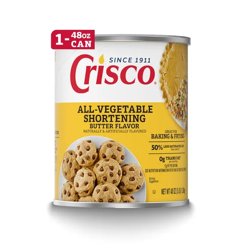 Vista 4 de Crisco Mantequilla Sabor Acortado Totalmente Vegetal, 48 Onzas