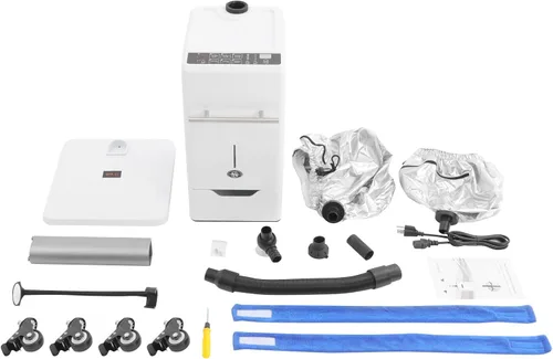 Vista 3 de Vaporizador de pelo vertical Nano Salon - Blanco - Vaporizador para el cabello - Reparación del cabello, acondicionamiento profundo - 500W