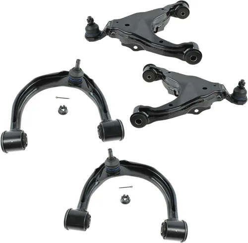 Vista 143 de TRQ Brazo de control superior e inferior del lado del conductor y del pasajero con juego de rótulas compatible con Chevrolet GMC 89-02
