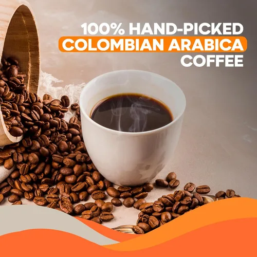 Vista 6 de Juan Valdez Colina - Café de grano entero, tostado equilibrado, 16 onzas, café colombiano de primera calidad, granos únicos "Caracolito" producen un