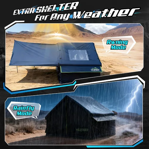 Vista 2 de Inflatable Tent with Skylight, Quick Setup Blow Up Tents with Pump, Hot Tent with Stove Jack, Waterproof Oxford Inflatable House for Camping, Air