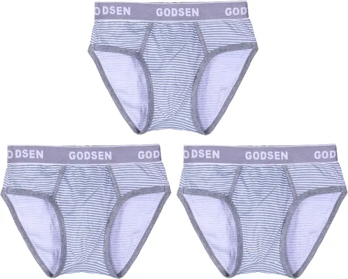Vista 5 de Paquete de 3 calzones de algodón para hombre, ropa interior clásica de algodón (XXS L)