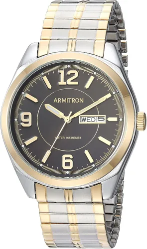 Vista 5 de Armitron Reloj de pulsera para hombre con función de día-fecha, correa de expansión, 20-4591
