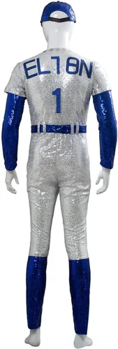Vista 3 de Conjunto completo de uniforme de béisbol de Halloween para adultos