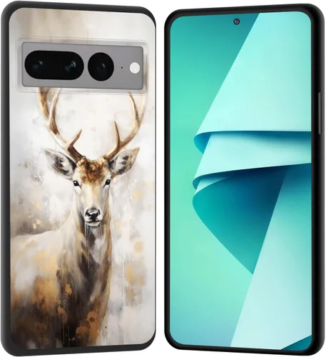 Vista 189 de Funda para Pixel 4 XL, funda de goma de silicona suave a prueba de golpes, funda protectora de cuerpo completo para Google Pixel 4 XL, ciervo