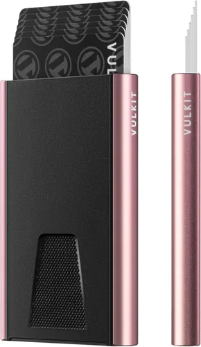 Vista 86 de VULKIT Cartera delgada minimalista para tarjetas VC500 VC500C, Rosado, Minimalista