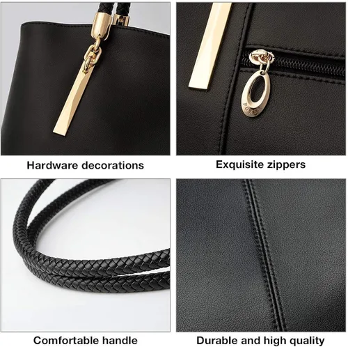 Vista 6 de FOXER Totes de cuero y carteras 2 PCS Set