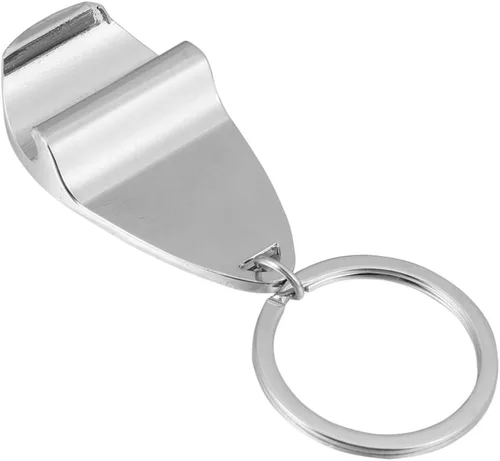 Vista 3 de UPKOCH 3 piezas de abrelatas llavero para hombres, llavero de coche para hombres, llavero de cerveza, llavero de vino de metal plateado para hombre