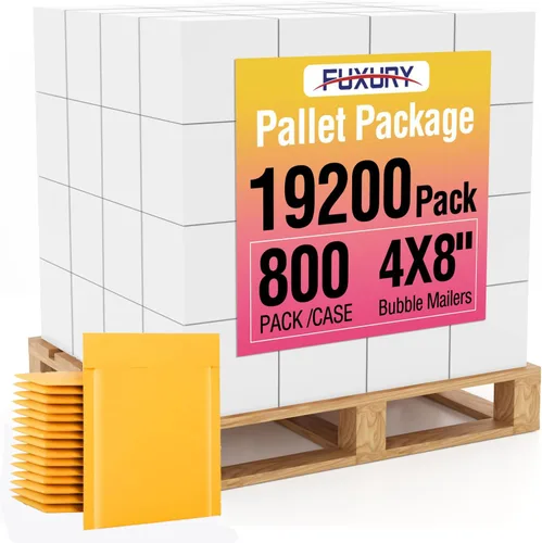 Vista 14 de Fuxury Paquete de 25 sobres de burbujas de papel kraft de 8.5 x 12 pulgadas, sobres acolchados de fuerte adherencia autosellados, sobres acolchados