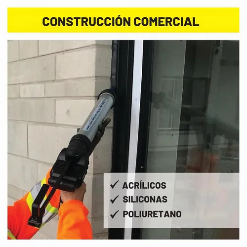 Vista 5 de Albion Engineering E12S20 B-Line - Pistola para calafatear salchichas inalámbrica, sin goteo, 12 V, 20 onzas