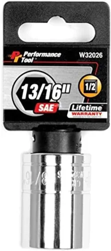Vista 23 de Performance Tool W32334 1/2 Drive 1-1/16 6Point Deep Wall Socket, 1 paquete