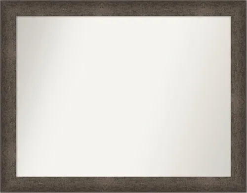 Vista 662 de Amanti Art Espejo de pared personalizado no biselado (25 x 25 pulgadas), marco de bronce acentuado, varios tamaños personalizados, espejo de baño