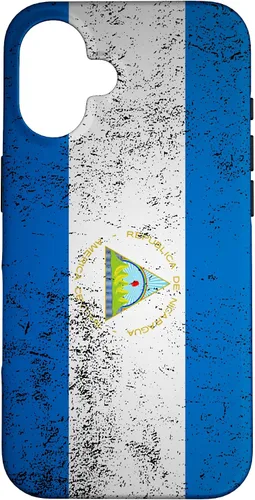 Vista 32 de Funda de regalo para iPhone 17 con diseño de bandera de Nicaragua de Grunge