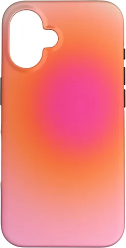 Vista 31 de Funda estética para iPhone 12/12 Pro rosa y naranja con gradiente bonito
