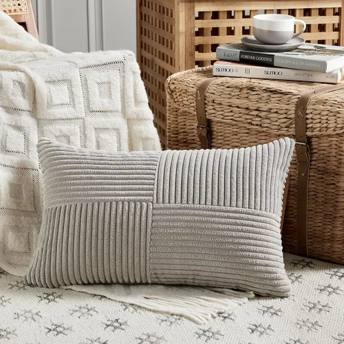Vista 89 de Fancy Homi - Paquete de 2 fundas de almohada decorativas de color verde oliva pequeñas de 12 x 12 pulgadas para sala de estar, sofá, cama