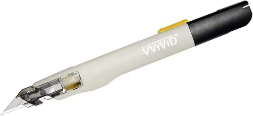 Vista 8 de VViViD Cuchillo de corte multiusos retráctil de precisión equilibrado de alta calidad para envolturas de vinilo automotrices (paquete de 1)