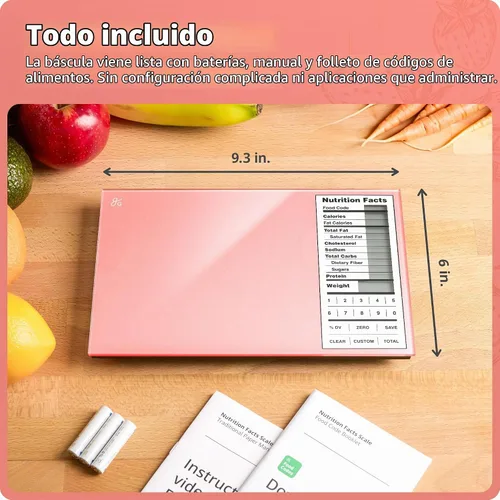 Vista 6 de Greater Goods Báscula digital de nutrición: seguimiento preciso de macro y calorías para preparar comidas, pérdida de peso y alimentación saludable