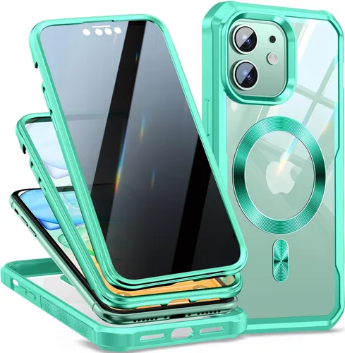 Vista 31 de [Bucle de CD + protector de pantalla de privacidad] Funda magnética para iPhone 7/8/SE 2020/SE3, [protección contra caídas de grado militar]