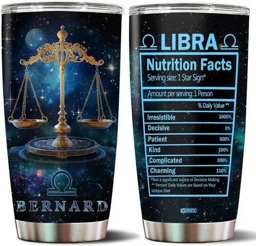 Vista 9 de Regalos personalizados de acuario para hombres, taza de café de acero inoxidable de 20 onzas, constelación del zodiaco, astrología, regalo