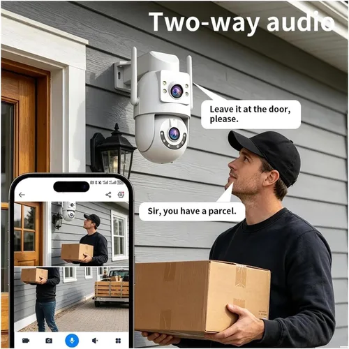 Vista 3 de Cámara IP de seguridad WiFi PTZ UK