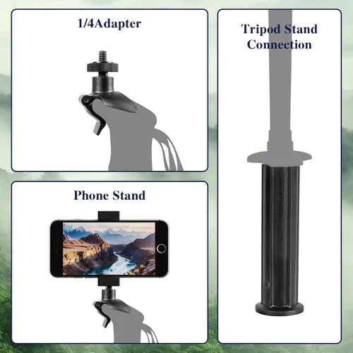 Vista 2 de Bastones de senderismo, bastones de senderismo telescópicos ultraligeros, bastones portátiles con altura ajustable para hombres y mujeres