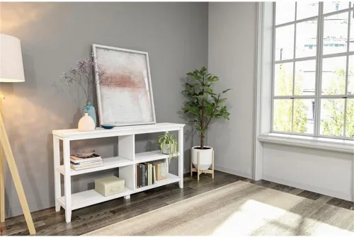 Vista 2 de NewRidge Home Goods NewRidge - Estantería para el hogar, color blanco