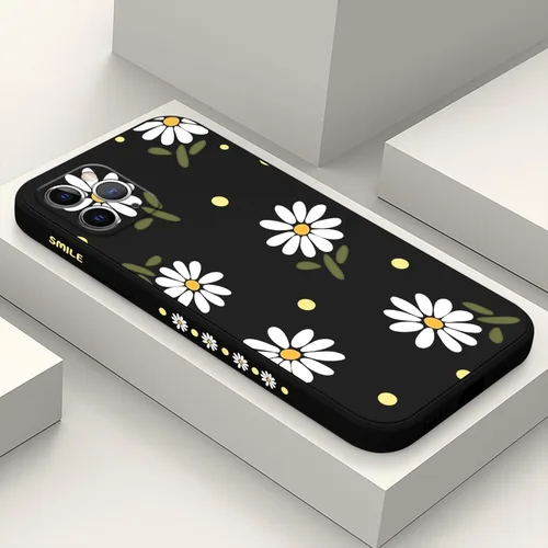 Vista 13 de LEECG Funda protectora para iPhone 11, diseño de flores creativas laterales, delgada, suave, funda protectora para iPhone 11, color negro mariposa