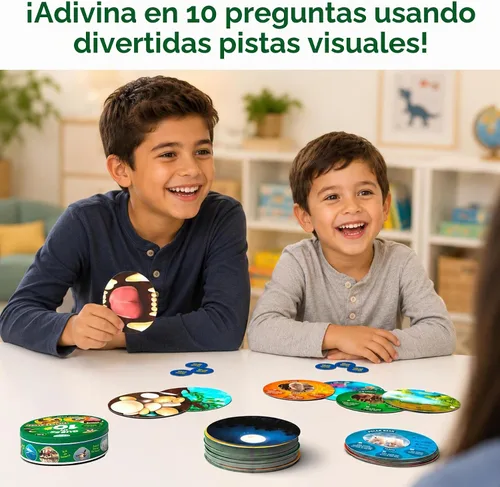 Vista 3 de Skillmatics Adivina en 10 pistas de imágenes de animales