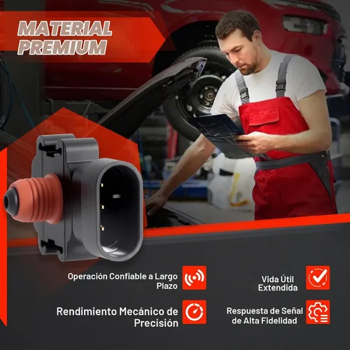 Vista 5 de Sensor MAP de Mánifaldo de Presión Absoluta: 16187556 12614973 213-4434 Compatible con 1996-07 Chevy Express/GMC Savana 1500 4.3L, 1999-08