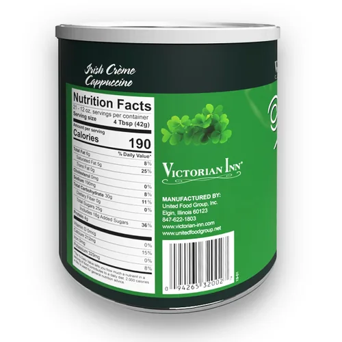 Vista 9 de Victorian Inn Instant Cappuccino – Sabor a crema irlandesa – Mezcla de café suave y sabrosa – Perfecto para caliente, frío o mezclado – Ideal como