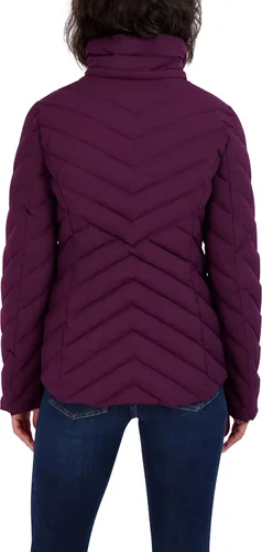 Vista 5 de Nautica Chaqueta acolchada ligera y elástica para mujer con capucha extraíble