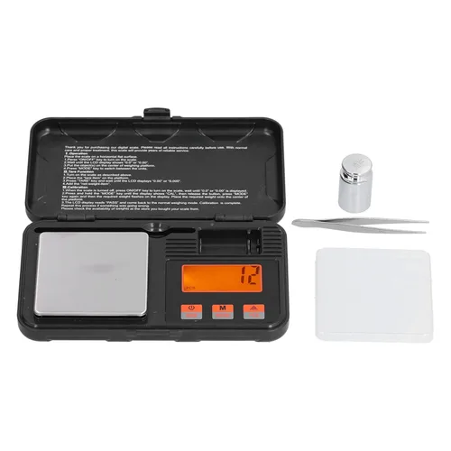 Vista 6 de Báscula de joyería de 7.05 oz/0.00 oz precisa y portátil 6 modos de unidades Mini escala con pantalla LCD
