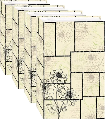 Vista 6 de Álbum de fotos de 3 anillos con 504 bolsillos para fotos de 4 x 6, diseño de mapa del mundo antiguo