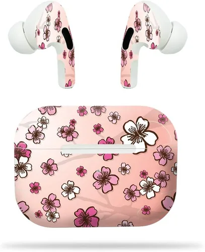 Vista 9 de MightySkins - Compatible con Apple Airpods Pro - Blue Petals Funda protectora de vinilo duradera y única Fácil de aplicar, quitar y cambiar