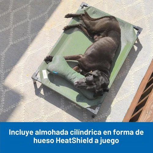 Vista 6 de Cama Elevada para Perros Coolaroo Pro con Tela HeatShield – Catre Elevado de Enfriamiento Avanzado para Razas Pequeñas y Medianas, Fácil de Limpiar